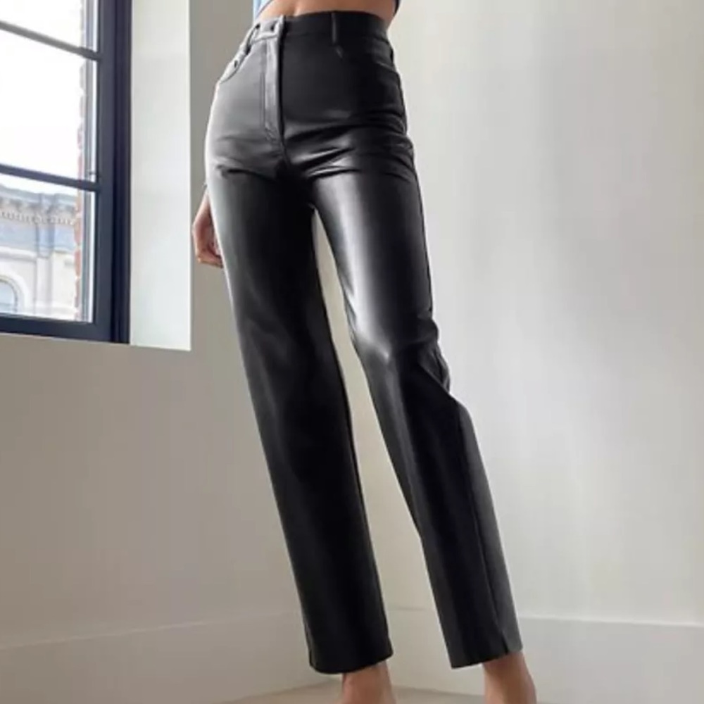 Aritzia Wilfred Melina Pant Vegan Faux Leather